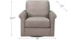 Brookfield Swivel Leather Chair