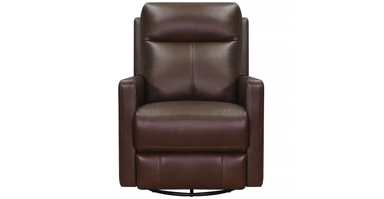 Vienna Power Headrest Swivel Glider Leather Recliner