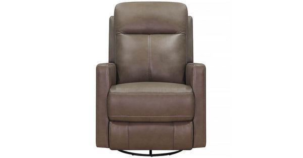 Vienna Manual Swivel Glider Leather Recliner