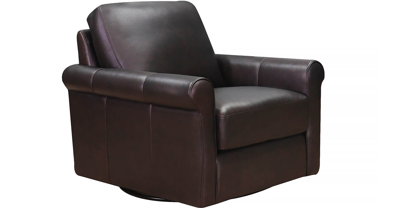 Brookfield Swivel Leather Chair