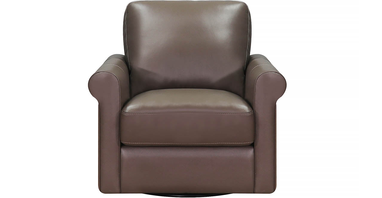 Brookfield Swivel Leather Chair