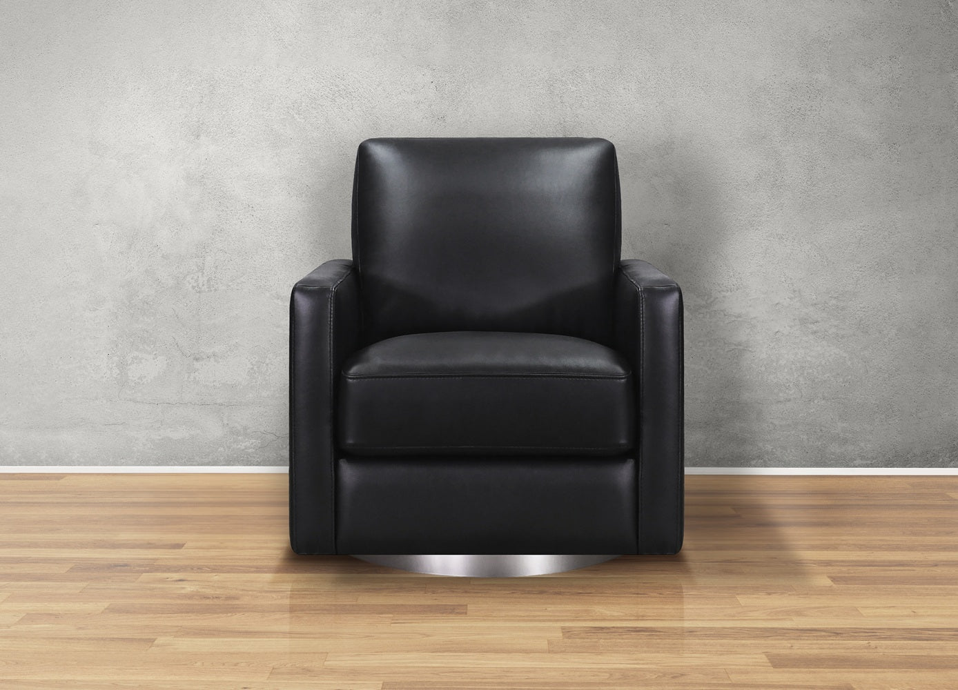 Ashby Swivel Leather Chair