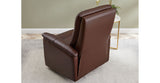 Logan Power Leather Recliner, Raisin Brown