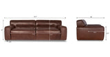 Nylah Leather Sofa Collection, Brown