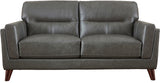 Tampa Leather Sofa Collection, Concord Gray