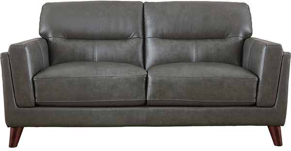 Tampa Leather Sofa Collection, Concord Gray