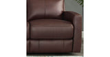 Vienna Zero Gravity Power Reclining Leather Sectional, Raisin Brown