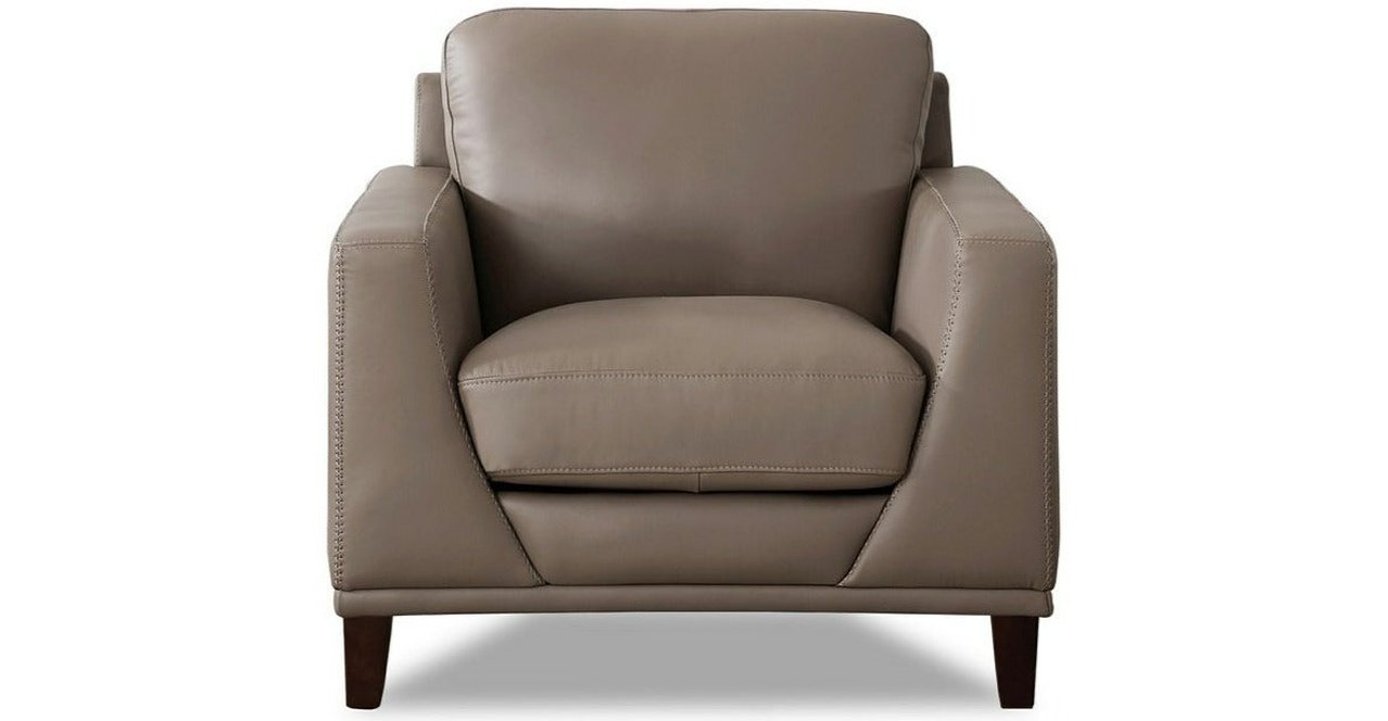 Soma Leather Sofa Collection, Taupe Brown