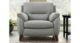 Lara Leather Sofa Collection, Silver Gray