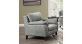 Lara Leather Sofa Collection, Silver Gray