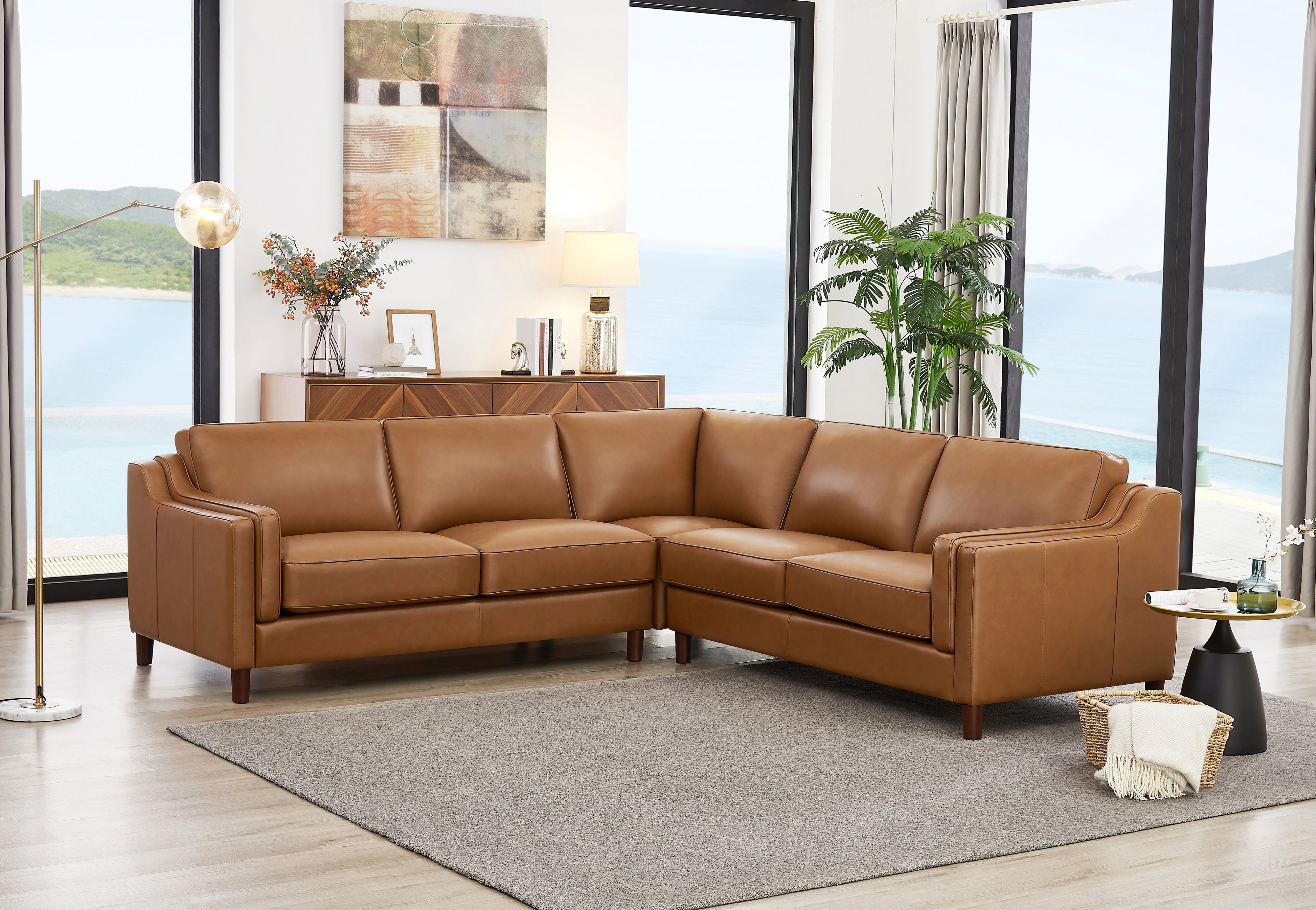 Bella Leather Sectional Collection