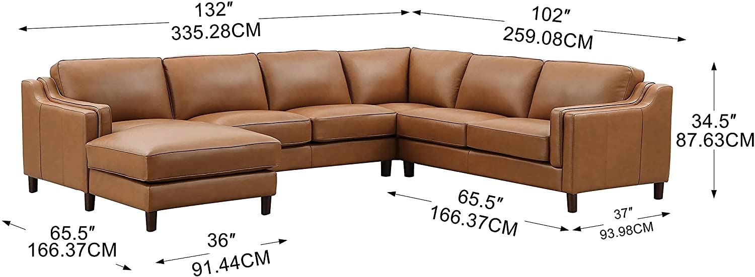 Bella Leather Sectional Collection